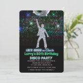 ELKE LEEFTIJD - Retro Disco Birthday Party Kaart (Staand voorkant)