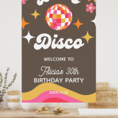 Elke leeftijd Retro Groovy 70s Laten we Disco Verj Poster (Keuken)