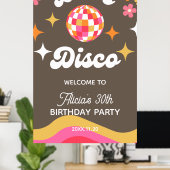 Elke leeftijd Retro Groovy 70s Laten we Disco Verj Poster (Thuiskantoor)