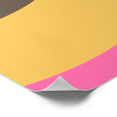 Elke leeftijd Retro Groovy 70s Laten we Disco Verj Poster (Hoek)