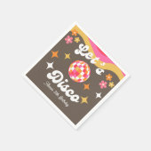 Elke leeftijd Retro Groovy 70s Laten we Disco Verj Servet (Hoek)