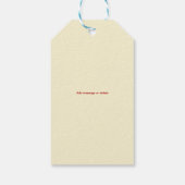 Elke leeftijd retro mascotte bowling verjaardagsfe cadeaulabel (Achterkant)