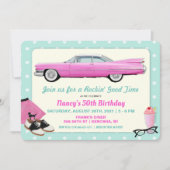ELKE LEEFTIJD - Retro Pink Cadillac Birthday uit 1 Kaart (Voorkant)