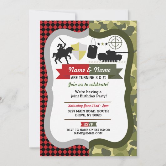 Elke Leeftijd Ridder en het Leger Gezamenlijke Jon Kaart (Voorkant)