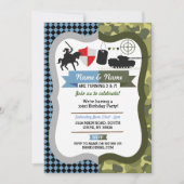 Elke Leeftijd Ridder en Leger Joint Boys Verjaarda Kaart (Voorkant)