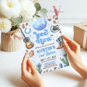 ELKE LEEFTIJD RODEO Cowboy Blauw Bruin Verjaardag  Kaart