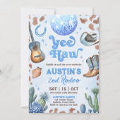 ELKE LEEFTIJD RODEO Cowboy Blauw Bruin Verjaardag  Kaart (Voorkant)