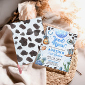 ELKE LEEFTIJD RODEO Cowboy Blue Verjaardag Uitnodi Kaart