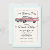 ELKE LEEFTIJD -  roze autopartij Kaart (Voorkant)