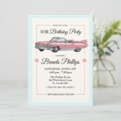 ELKE LEEFTIJD -  roze autopartij Kaart (Staand voorkant)