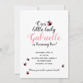 ELKE LEEFTIJD roze lieveheersbeestje VERJAARDAGSFE Kaart (Voorkant)