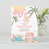 ELKE LEEFTIJD roze Surf omhoog Nodig surfen verjaa Kaart (Staand voorkant)