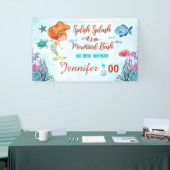 Elke leeftijd Splish Splash Mermaid Bash Meisjes V Spandoek (Beurs)