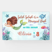 Elke leeftijd Splish Splash Mermaid Bash Meisjes V Spandoek (Horizontaal)