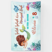 Elke leeftijd Splish Splash Mermaid Bash Meisjes V Spandoek (Verticaal)