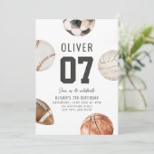 ELKE LEEFTIJD Sportthema Verjaardag Basketbal Foot Kaart (Staand voorkant)