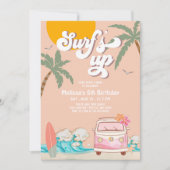 ELKE LEEFTIJD Surf'S UP Nodig Surfen Verjaardagsfe Kaart (Voorkant)