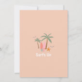 ELKE LEEFTIJD Surf'S UP Nodig Surfen Verjaardagsfe Kaart (Achterkant)