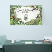 ELKE LEEFTIJD T-Rex Dinosaur Boy's Birthday Party Spandoek (Beurs)