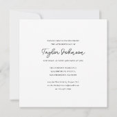 Elke leeftijd tiener verjaardag foto minimalistisc kaart (Achterkant)