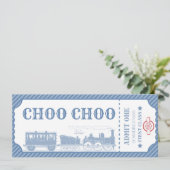 Elke leeftijd trein thema jongen verjaardag kaart (Staand voorkant)