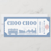 Elke leeftijd trein thema jongen verjaardag kaart (Voorkant)