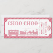 Elke leeftijd trein thema meisje verjaardag kaart (Voorkant)