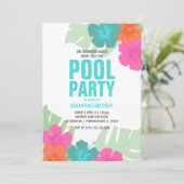 ELKE LEEFTIJD tropisch ZWEMBAD PARTIJ VERJAARDAG s Kaart (Staand voorkant)