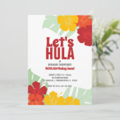 ELKE LEEFTIJD tropische VERJAARDAG FEEST klassieke Kaart (Staand voorkant)