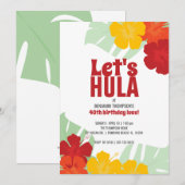 ELKE LEEFTIJD tropische VERJAARDAG FEEST klassieke Kaart (Voorkant / Achterkant)