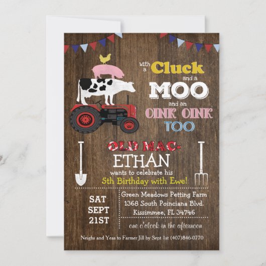 ELKE LEEFTIJD - Uitnodiging tot geboorte van Boerd (Voorkant)