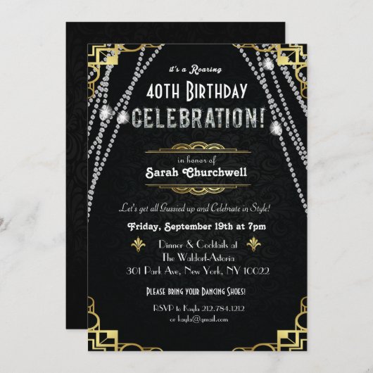 ELKE LEEFTIJD - Uitnodiging tot geboorte van Great (Voorkant / Achterkant)