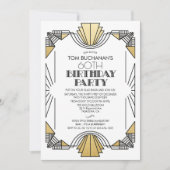 ELKE LEEFTIJD - uitnodiging voor geboorte Art Deco (Voorkant)