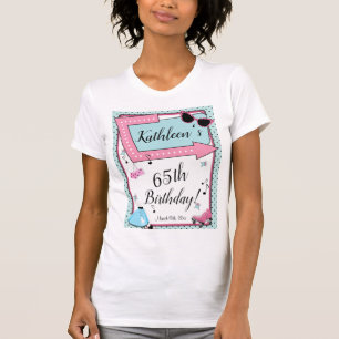 Elke leeftijd van 1950 's Retro Birthday Uitnodigi T-shirt