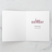 Elke leeftijd van 8 Foto Collage Pink Birthday Car Kaart (Binnen)