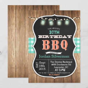 ELKE LEEFTIJD - Verjaardag BBQ Barbecue Krijt Uitn Kaart