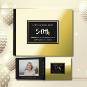 Elke Leeftijd Verjaardag Gastboek Foto Elegant Zwa Gastenboek