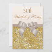 Elke leeftijd Verjaardag Gouden Glitter Diamond Bo Kaart (Voorkant)