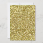 Elke leeftijd Verjaardag Gouden Glitter Rode Rozen Kaart (Achterkant)