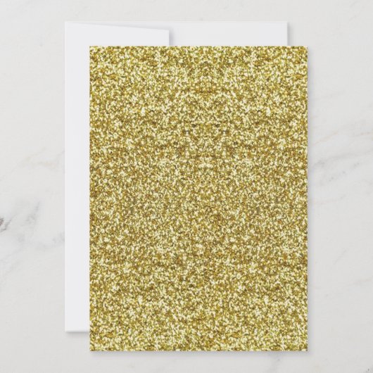 Elke leeftijd Verjaardag Gouden Glitter Rode Rozen Kaart (Achterkant)