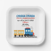 Elke leeftijd Verjaardag Kleurrijke Cartoon Train