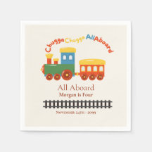 Elke leeftijd Verjaardag Kleurrijke trein Chugga A