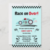 Elke leeftijd Verjaardag Race op Over Blue Race Ca Kaart (Voorkant)