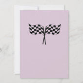 Elke Leeftijd Verjaardag Red Formula Car Race op O Kaart (Achterkant)