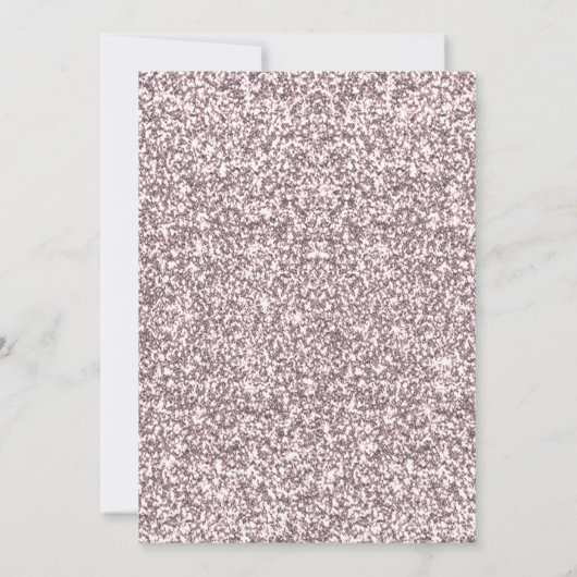 Elke Leeftijd Verjaardag Roze Glitter Rode Rozen Kaart (Achterkant)