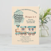 Elke leeftijd Verjaardag Treinfeest Alles aan boor Kaart (Staand voorkant)