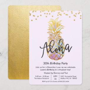 ELKE LEEFTIJD - Verjaardags Aloha Luau Feest Uitno Kaart