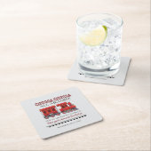 Elke Leeftijd Verjaardagsfeest Schattigee Rode Wes Kartonnen Onderzetters (Insitu)