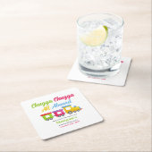 Elke leeftijd verjaardagsfeestje Chugga Choo kleur Kartonnen Onderzetters (Insitu)