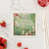 Elke leeftijd verjaardagsfeestje Shabby Chic Hibis Servetten (Insitu)